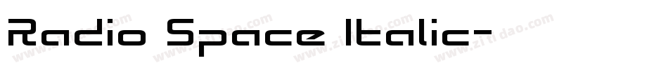 Radio Space Italic字体转换